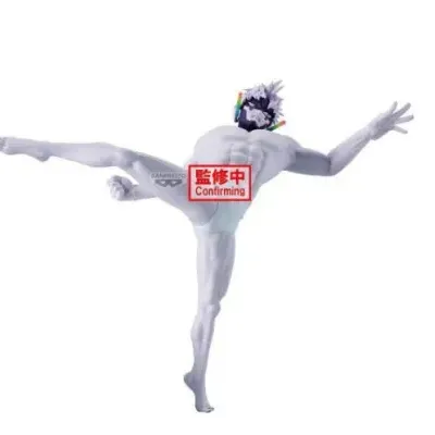 Figura colecionável masculina musculada em pose de dança com máscara preta e cuecas brancas