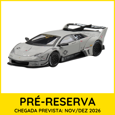 Miniatura de carro desportivo cinza com detalhes pretos e vermelhos