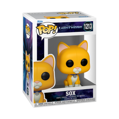 Funko Pop! Sox de Lightyear em caixa transparente azul