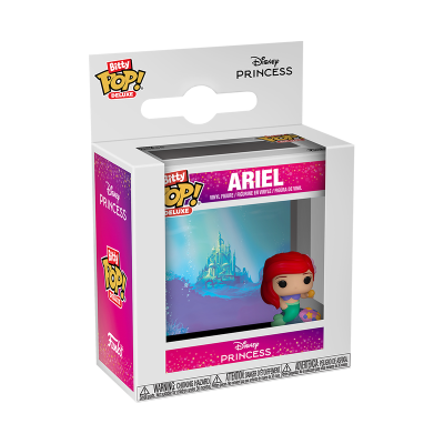 Figura Funko Pop! Deluxe Bitty Ariel Disney Princess na embalagem
