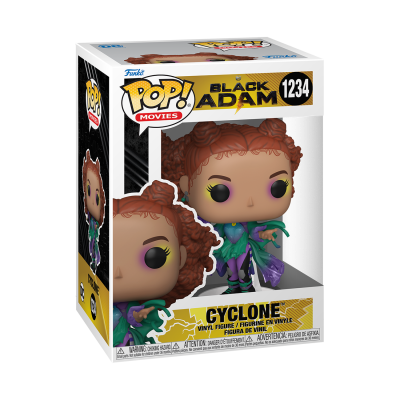 Figura Funko Pop! Cyclone do filme Black Adam na caixa