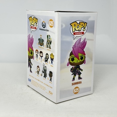 Caixa branca de Funko Pop! da personagem Sombra do jogo Overwatch