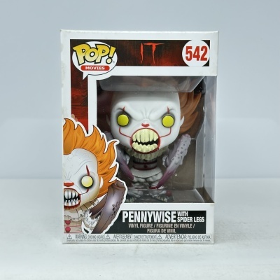 Figura de vinil Pennywise com pernas de aranha na caixa POP! MOVIES 542