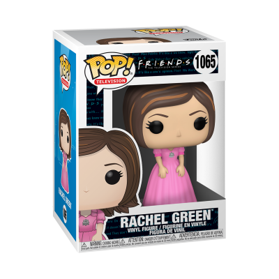 Funko Pop! Figura de Rachel Green com vestido rosa em caixa