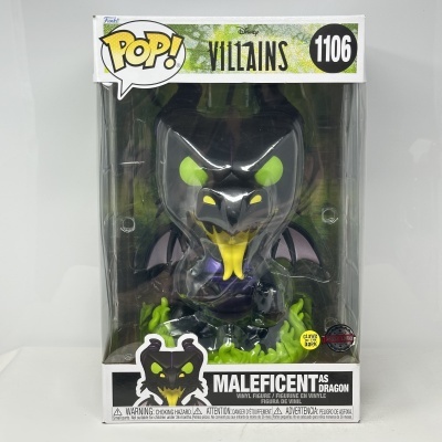 Figura Funko Pop Maleficent como dragão Disney Villains número 1106 em caixa