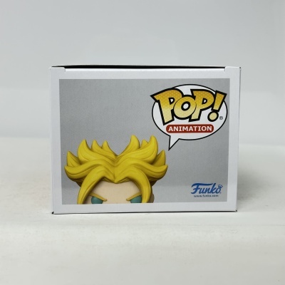 Caixa de Funko Pop! Animation com boneco de cabelo amarelo