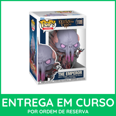 Funko Pop! figura The Emperor Baldurs Gate em caixa