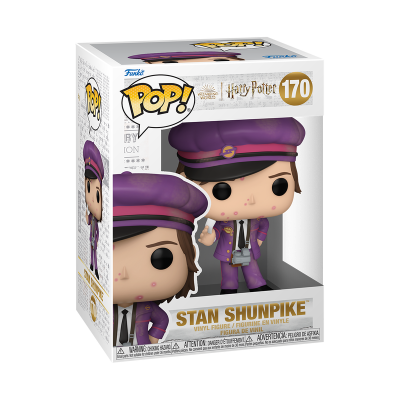 Figura de vinil Stan Shunpike da coleção Harry Potter Funko Pop! 170 na caixa