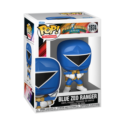 Figura Funko Pop! Blue Zeo Ranger em caixa