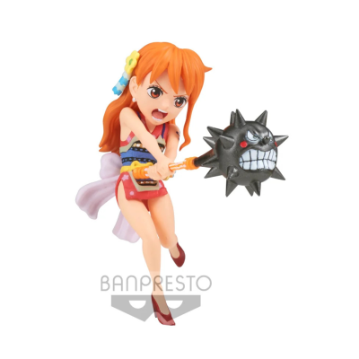 Figura BANPRESTO personagem feminina com maço preto de espinhos