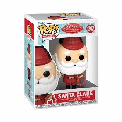 Funko Pop Santa Claus de vinil na embalagem