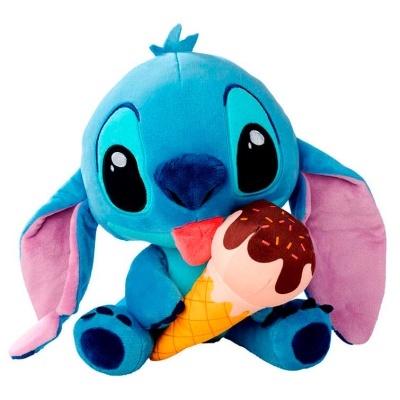 Pelúcia azul do Stitch com gelado de casquinha