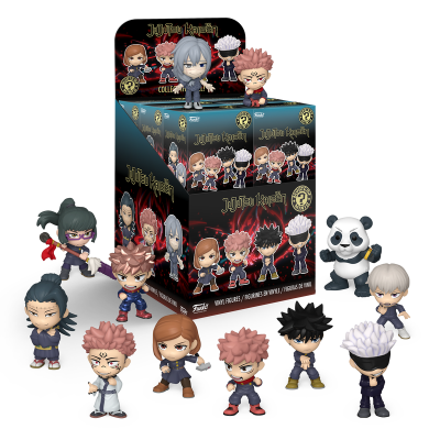 Figuras Funko Mini Jujutsu Kaisen com caixa de exposição
