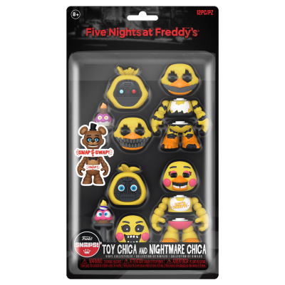 Embalagem com figuras de ação Five Nights at Freddy's Chica