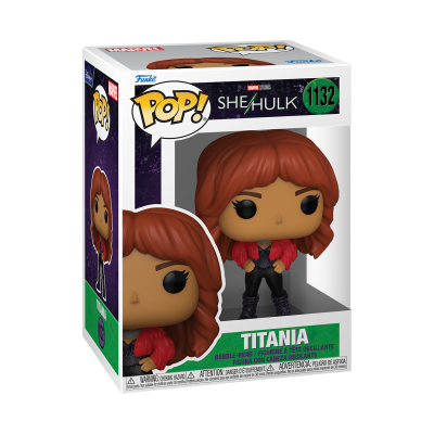 Funko Pop vinil Titania She-Hulk Marvel embalagem