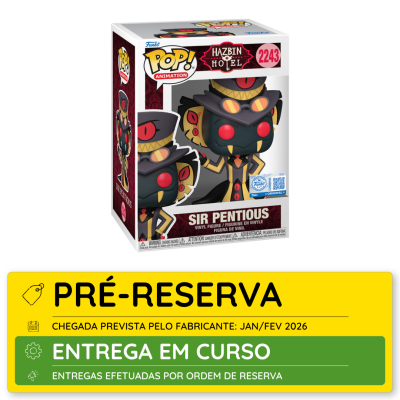 Figura Funko Pop! Sir Pentious da Hazbin Hotel em caixa