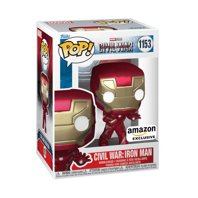 Figura Funko Pop! Iron Man Civil War na caixa