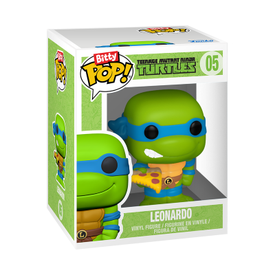 Figura de vinil Leonardo das Tartarugas Ninja em caixa