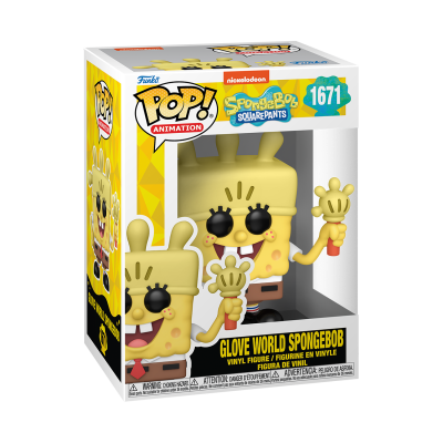 Funko Pop! Animation SpongeBob SquarePants número 1671 figura Glove World SpongeBob em caixa