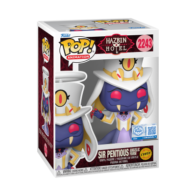 Figura Funko Pop! Sir Pentious Angelic Form da série Hazbin Hotel em embalagem