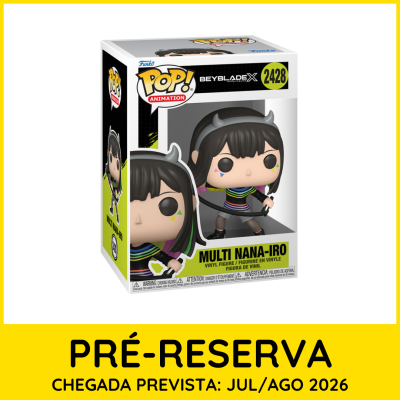 Funko Pop! Animation Multi Nana-Iro Beyblade X caixa da figura de vinil.