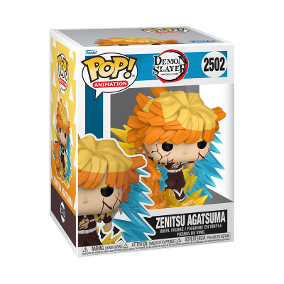 Funko Pop Zenitsu Agatsuma Demon Slayer figura de vinil na caixa