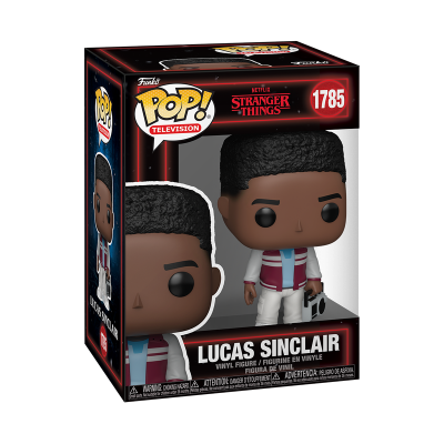 Funko Pop! Lucas Sinclair da série Stranger Things na caixa