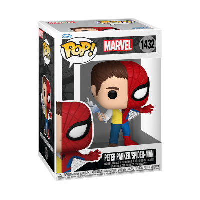 Figura Funko Pop! Peter Parker/Spider-Man na embalagem