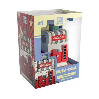 Figura de vinil Nuka-Cola na caixa de embalagem da YouTooz coleção Fallout