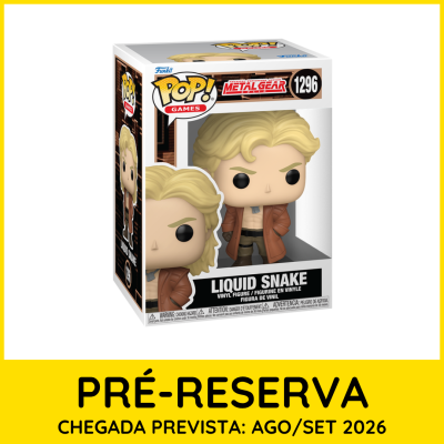 Funko Pop Liquid Snake Metal Gear em caixa de embalagem