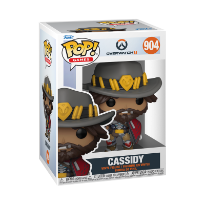Figura Funko Pop! Cassidy de Overwatch 2 na embalagem