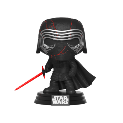 Figura colecionável Kylo Ren de Star Wars com espada de luz vermelha
