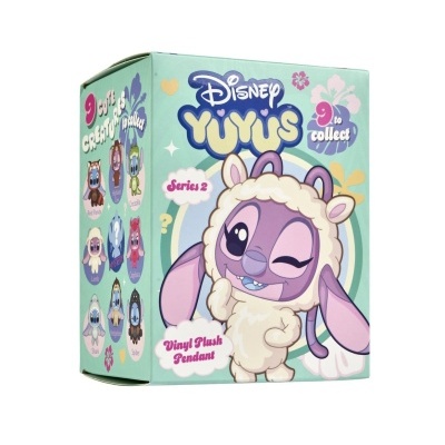Caixa de brinquedo Disney Yuyus Série 2 com personagens colecionáveis coloridos