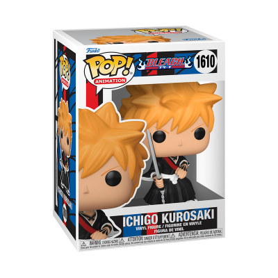 Figura de vinil Ichigo Kurosaki Pop! Animation na caixa