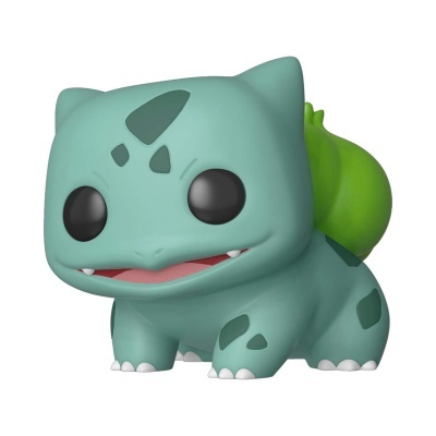 Figura Funko Pop do Pokémon Bulbasaur verde azulado com bulbo verde nas costas