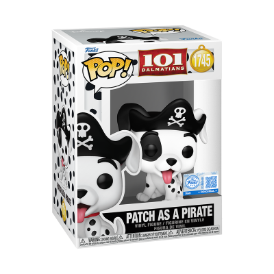 Funko Pop! Patch as a Pirate 101 Dalmatians vinyl figure na caixa
