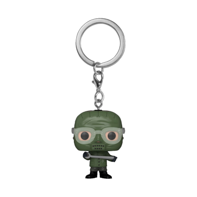 Chaveiro Funko Pop personagem com máscara verde e arma