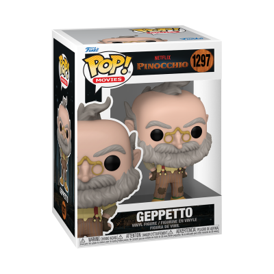 Figura Funko Pop! Geppetto Netflix Pinocchio nº 1297 em caixa