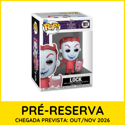 Figura de vinil POP! Funko LOCK da Nightmare Before Christmas na caixa