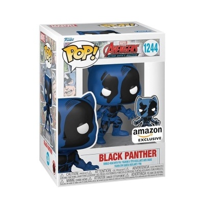 Funko Pop! Black Panther Marvel Avengers vinil nº1244 em caixa com selo Amazon Exclusive