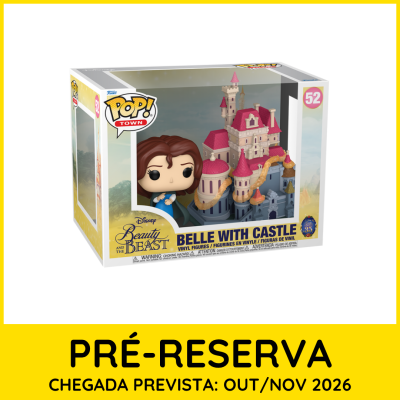 Funko POP Belle with Castle de Beauty and the Beast em caixa