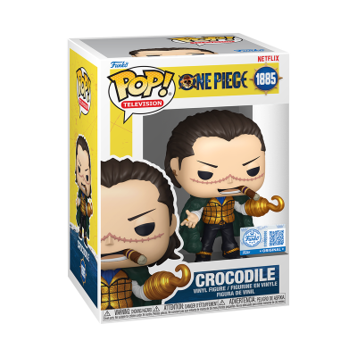 Figura Funko Pop Crocodile One Piece na caixa