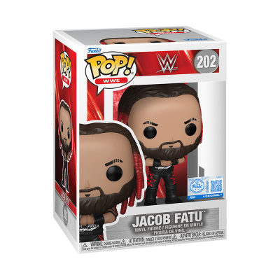 Funko Pop WWE Jacob Fatu vinil na caixa com número 202