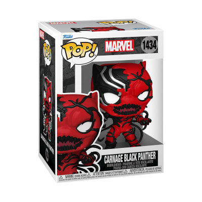 Caixa com figura Funko Pop! Marvel Carnage Black Panther