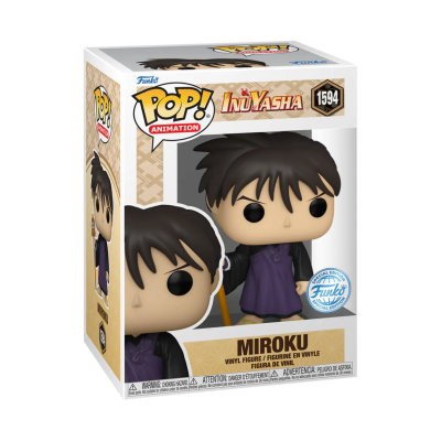 Figura Funko Pop de vinil Miroku de InuYasha em caixa