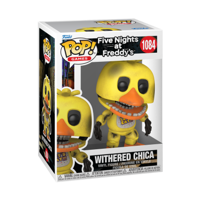 Figura Funko Pop! Withered Chica de Five Nights at Freddy's na caixa