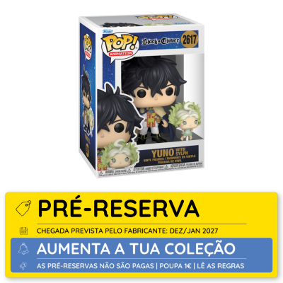 Funko Pop! Animation Black Clover Yuno with Sylph figura de vinil na caixa 2617