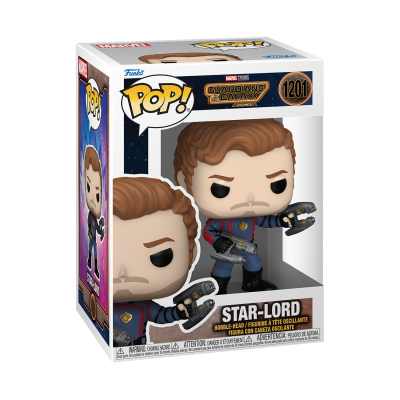 Figura Funko Pop! Star-Lord da Marvel Guardians of the Galaxy na caixa