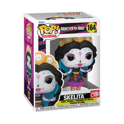 Figura POP! Monster High Skelita em caixa
