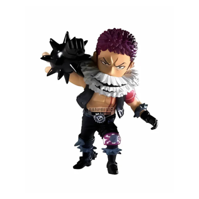 Figura colecionável de personagem de anime com manopla espinhosa preta